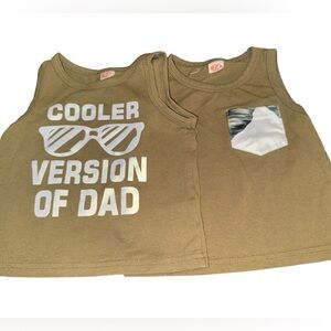 Cooler Version of Dad Boys  9 Month Tank Top Set